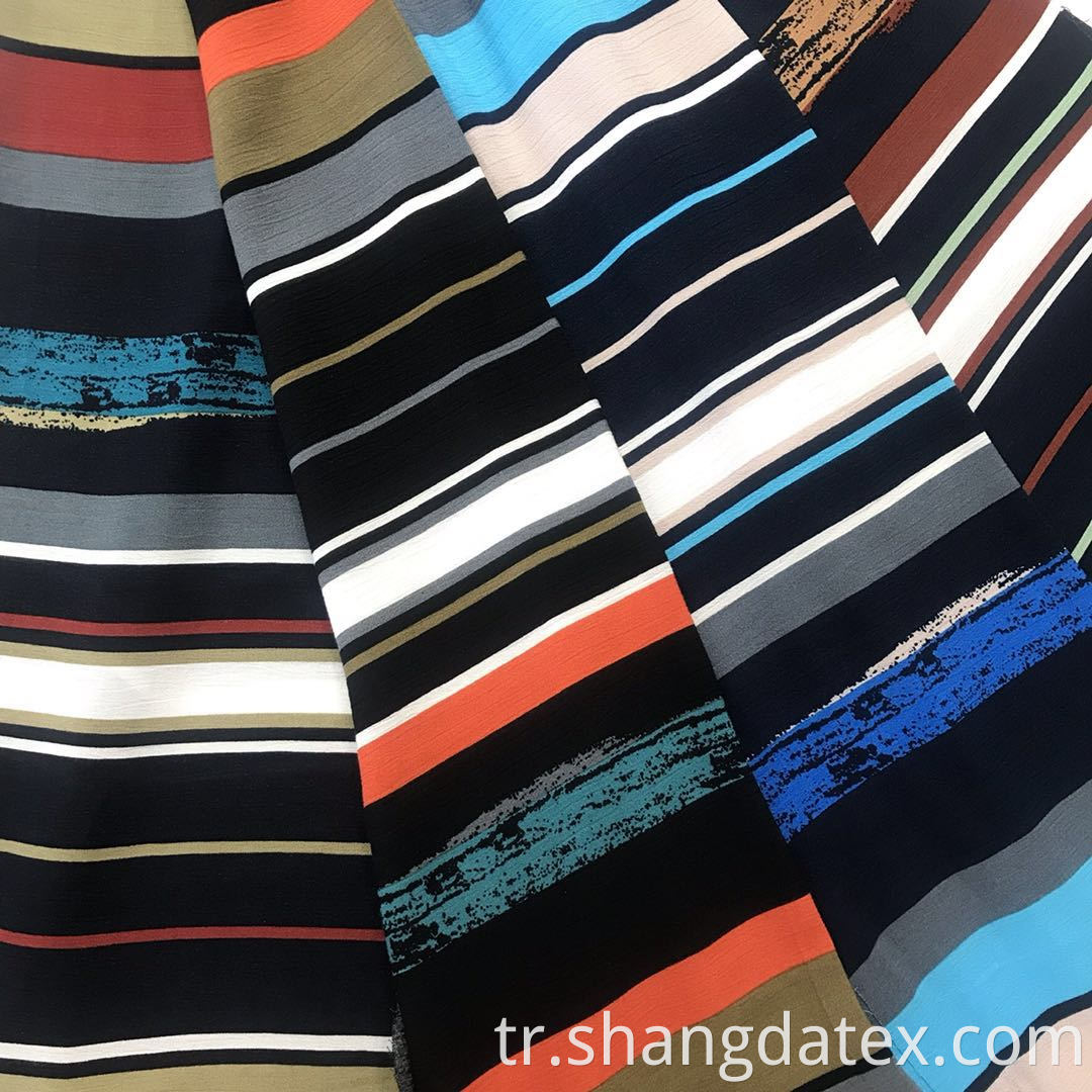 Rayon crepe print fabric 